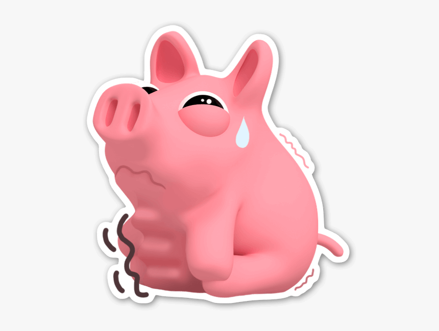 Rosa Is Hungry Sticker - Rosa The Pig Stickers, HD Png Download, Free Download