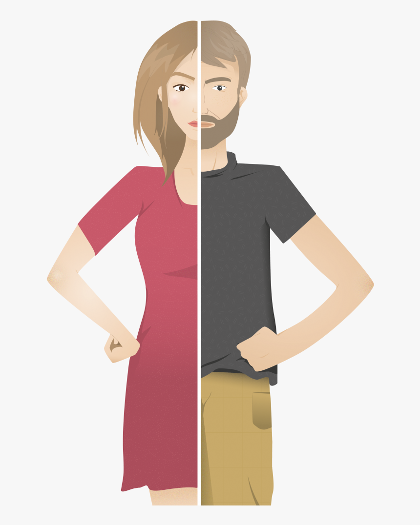 Male Vector Illustrator - Man And Woman Vector, HD Png Download, Free Download