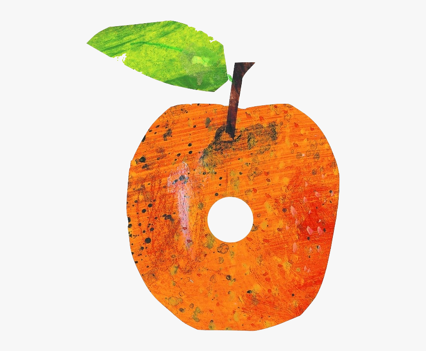Hungry Caterpillar Orange Png Black And White, Picture - Very Hungry Caterpillar Apple, Transparent Png, Free Download