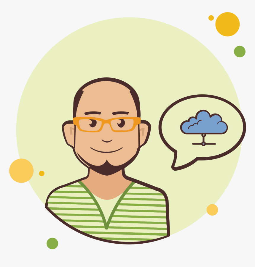 Man With Yellow Glasses Icloud Icon, Png Download - Portable Network Graphics, Transparent Png, Free Download