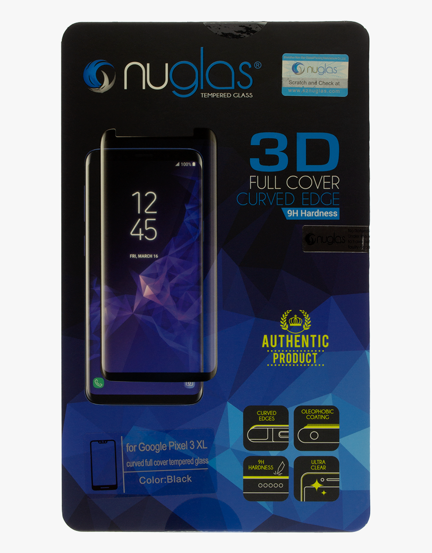 Google Pixel 3 Xl Nuglas Curved Tempered Glass Screen - Screen Protector, HD Png Download, Free Download