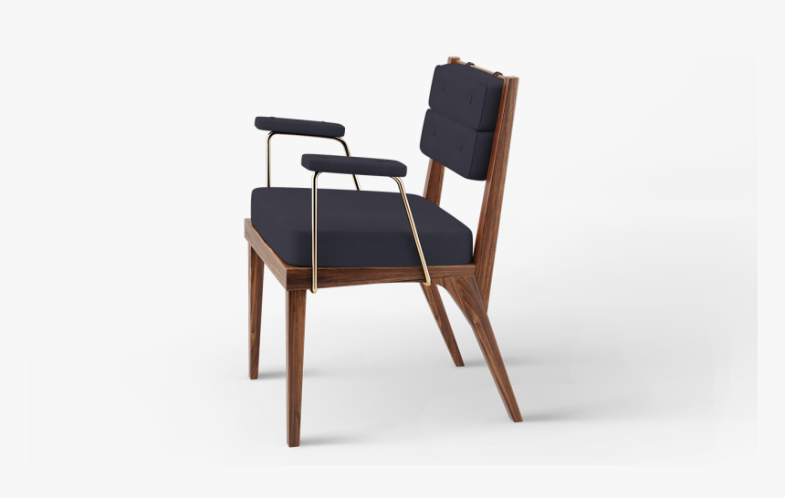 Robinson Dining Chair In Black Linen - Chair, HD Png Download, Free Download