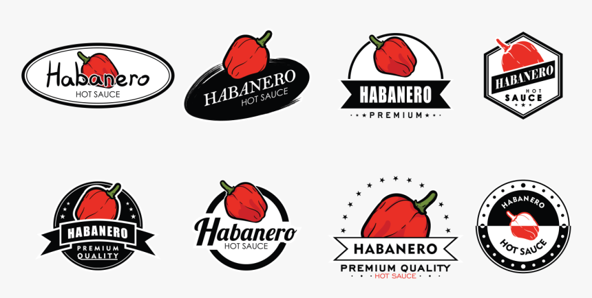 Habanero Labels Vector - Logos De Chiles Habaneros, HD Png Download, Free Download