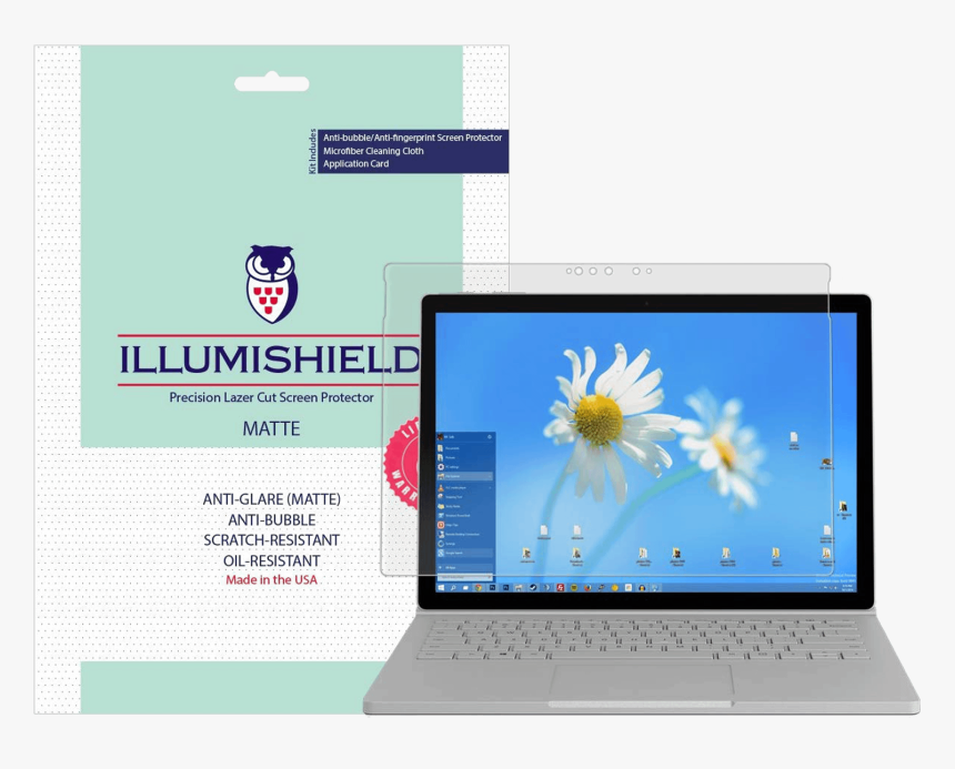 Illumishield Anti-glare Matte Pet Film Protector - Surface Book 2, HD Png Download, Free Download