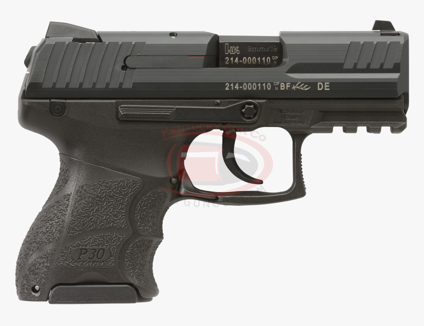 9mm Pistol Png , Png Download - Hk P30sk, Transparent Png, Free Download