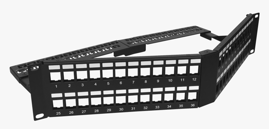 2u 48port V Type Utp Patch Panel, HD Png Download, Free Download