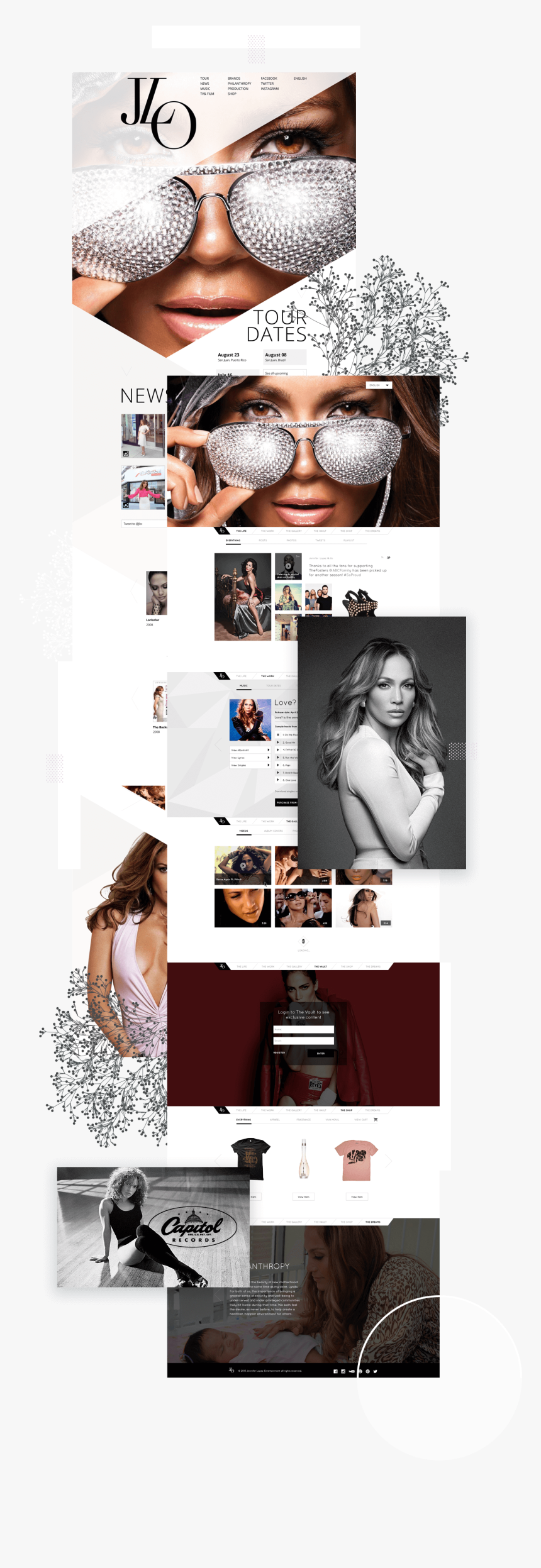 Jennifer Lopez Web Design Pages - Jennifer Lopez, HD Png Download, Free Download