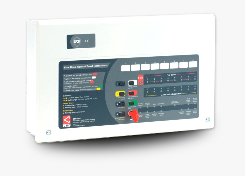 C-tec Fire Alarm Panel - Fire Alarm Panel Key, HD Png Download, Free Download