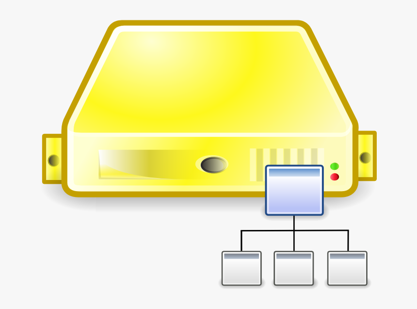 Server Directory Yellow - Sign, HD Png Download, Free Download