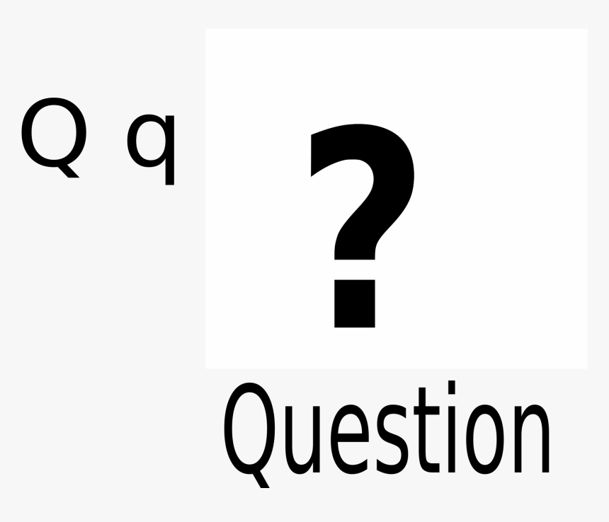 This Free Icons Png Design Of Q For Question , Png - Monochrome, Transparent Png, Free Download