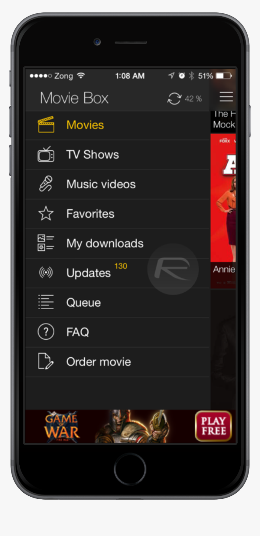 Moviebox Iphone6 - Movie Box Iphone, HD Png Download, Free Download