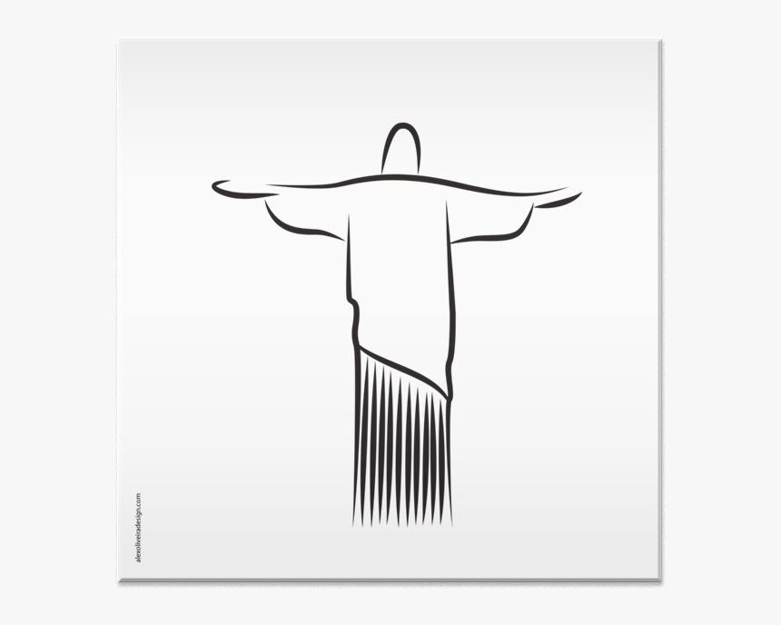 Brazil Drawing Cristo Redentor - Illustration, HD Png Download, Free Download