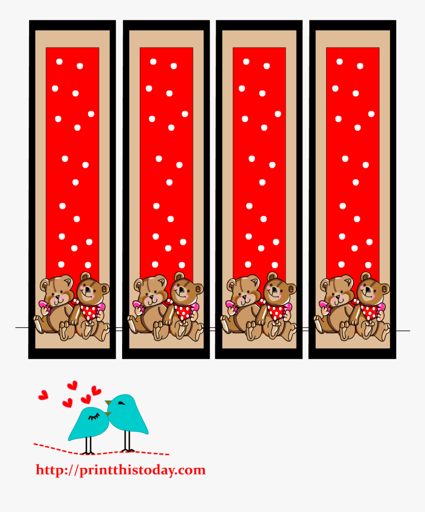 Teddy Bear Bookmarks Printable, HD Png Download, Free Download