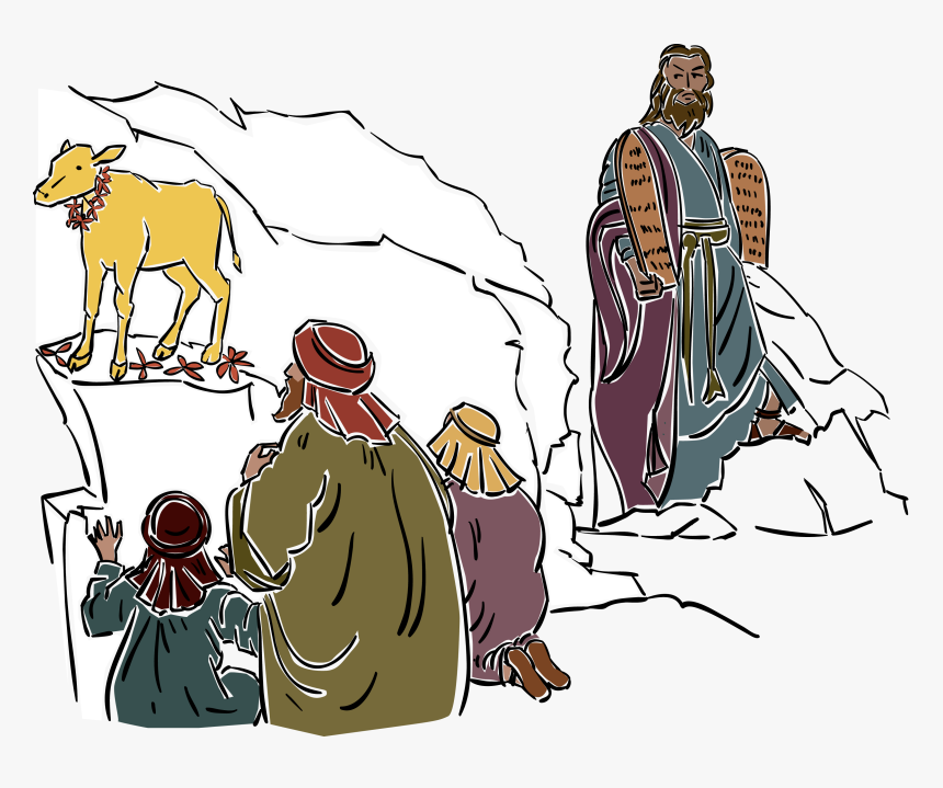 Moses Clip Art , Png Download - Moses On Mt Sinai Clipart, Transparent Png, Free Download