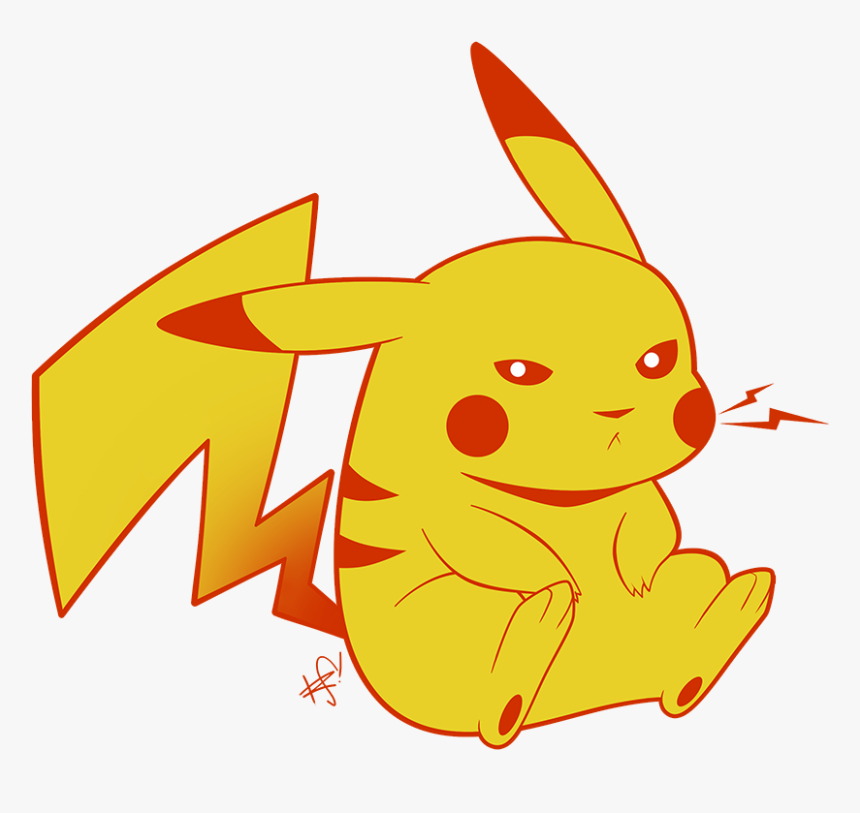 Transparent Angry Pikachu Png - Draw A Mad Pikachu, Png Download, Free Download