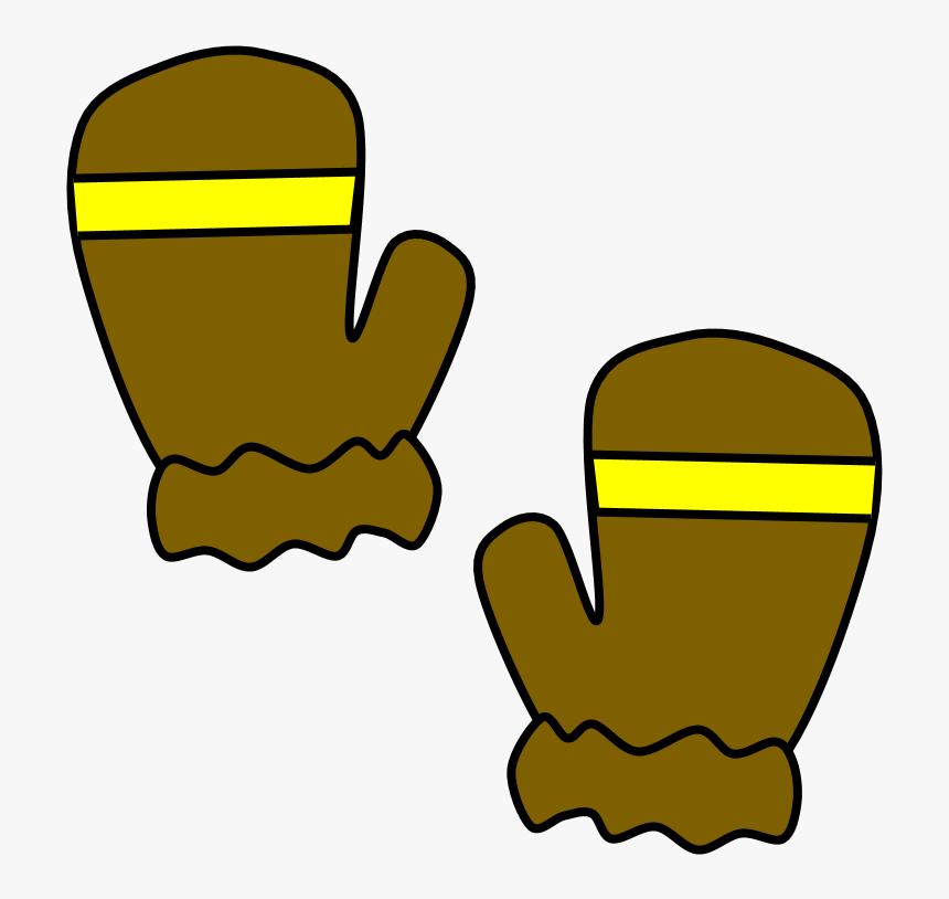 Mittens Clipartshare Fur Cuff - Brown Mittens Clipart, HD Png Download, Free Download