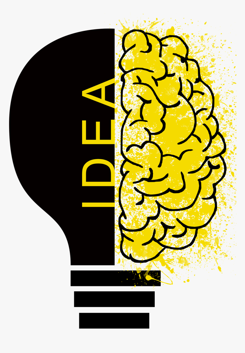 Brain Light Bulb Clip Art, HD Png Download, Free Download