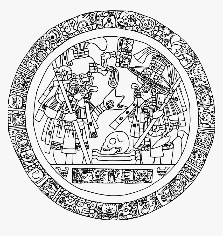 Man Clipart Mayan - Mayan Drawing, HD Png Download, Free Download