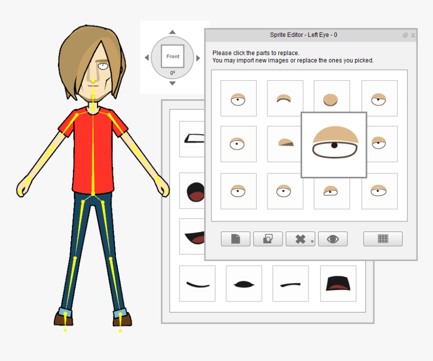 Crazytalk Animator 2 Features 2d Animation Software - Cartoon, HD Png Download, Free Download
