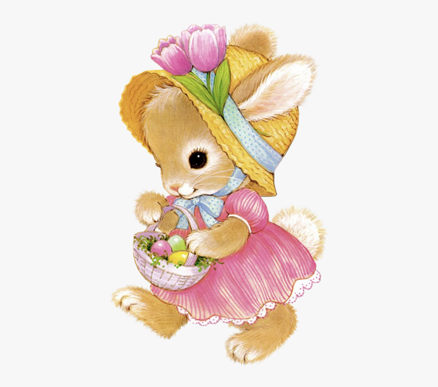 Cute Easter Bunny Girl Png Clipart Picture - Cute Easter Bunny Clipart, Transparent Png, Free Download