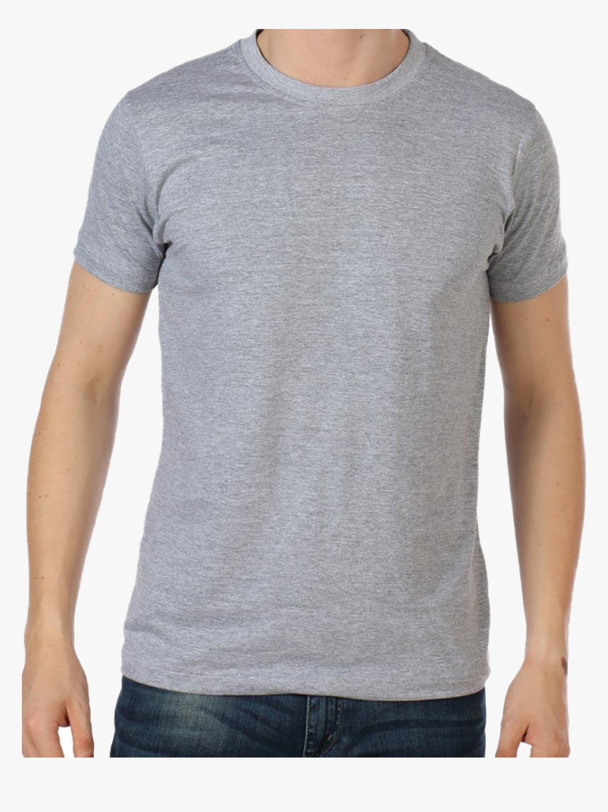 plain grey tee