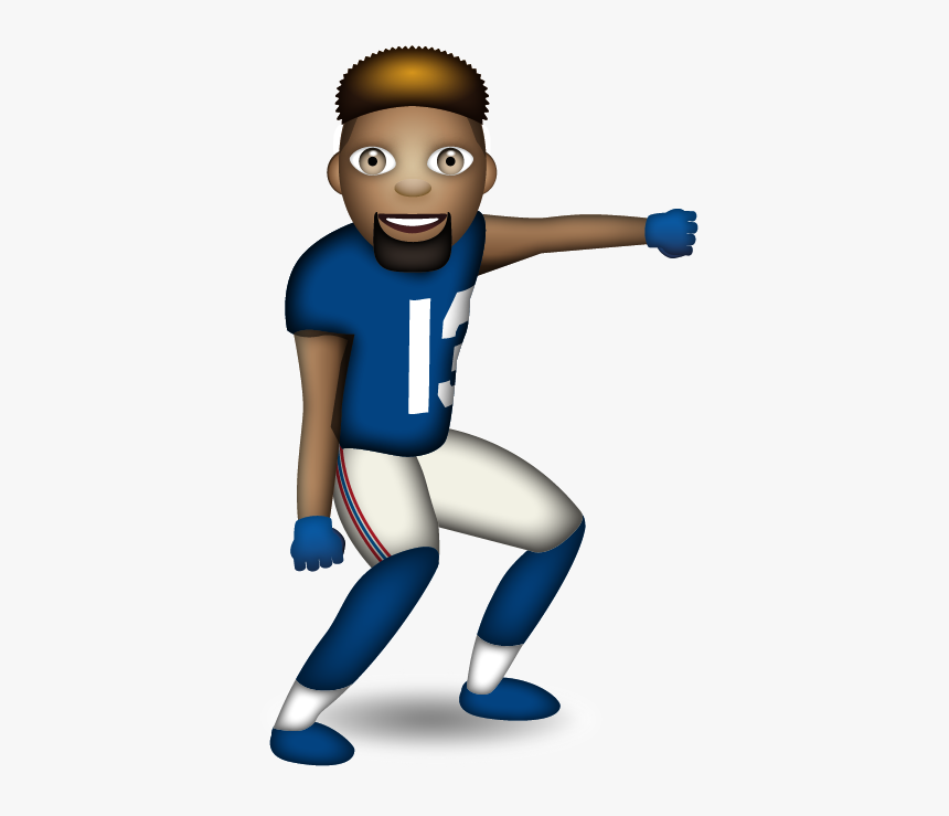 18 Fantasy Football Stars As Emojis - Odell Beckham Jr Png Png, Transparent Png, Free Download