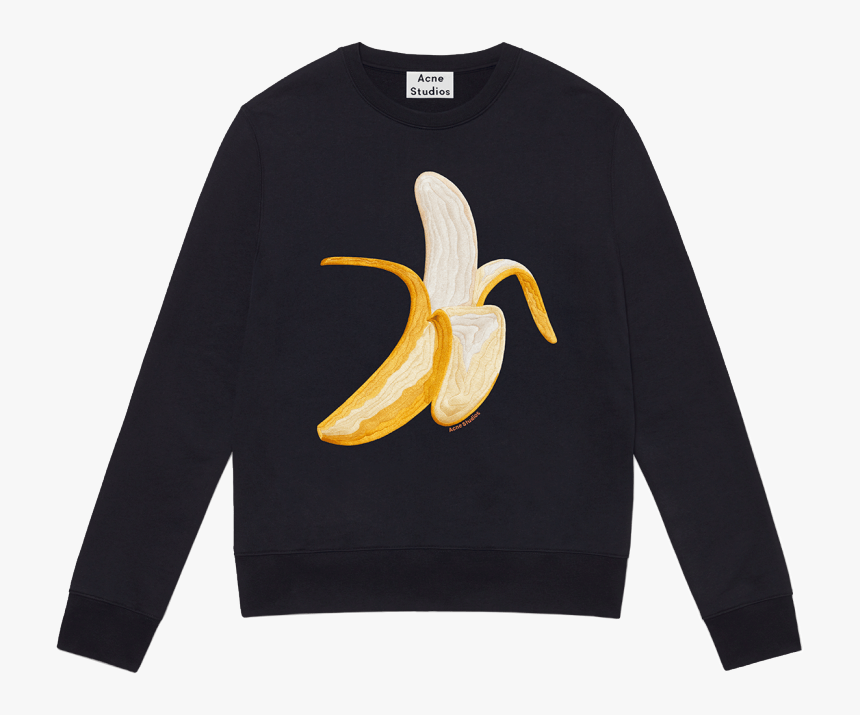 Emoji Woman Casey Banana Navy - Acne Studios Banana Sweatshirt, HD Png ...