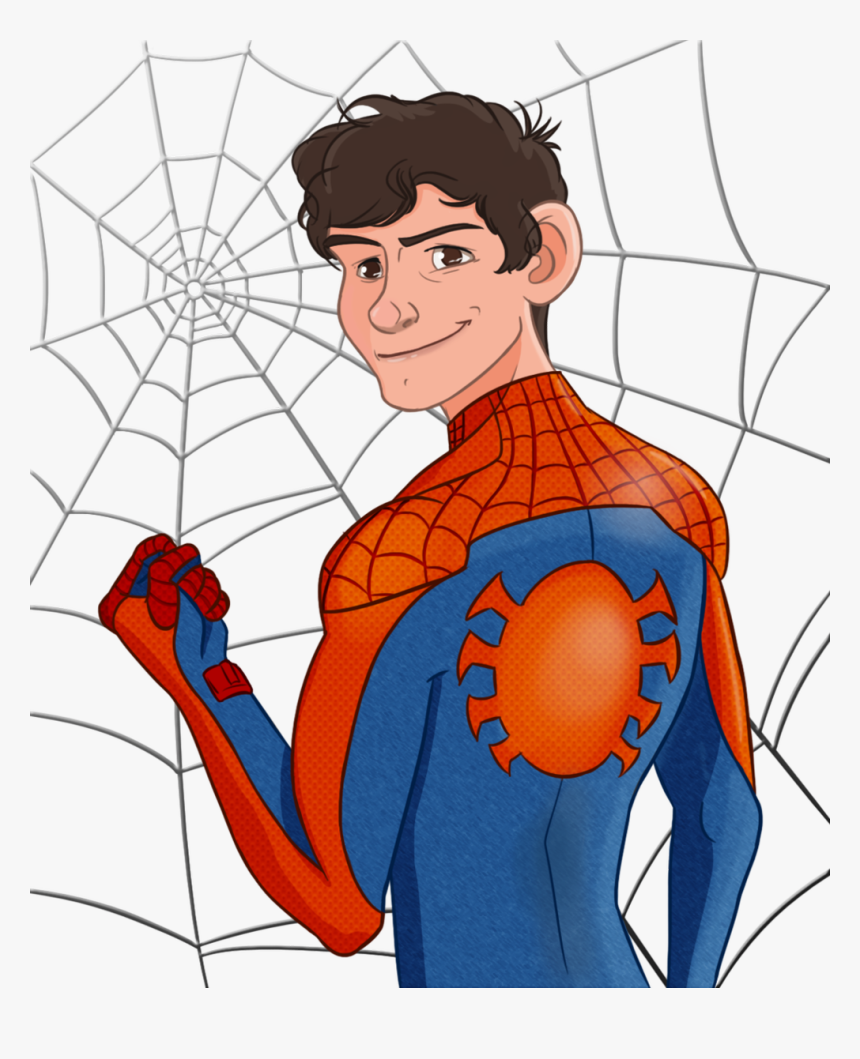 Sevenwebheads On Twitter - Cartoon Tom Holland Peter Parker, HD Png Download, Free Download