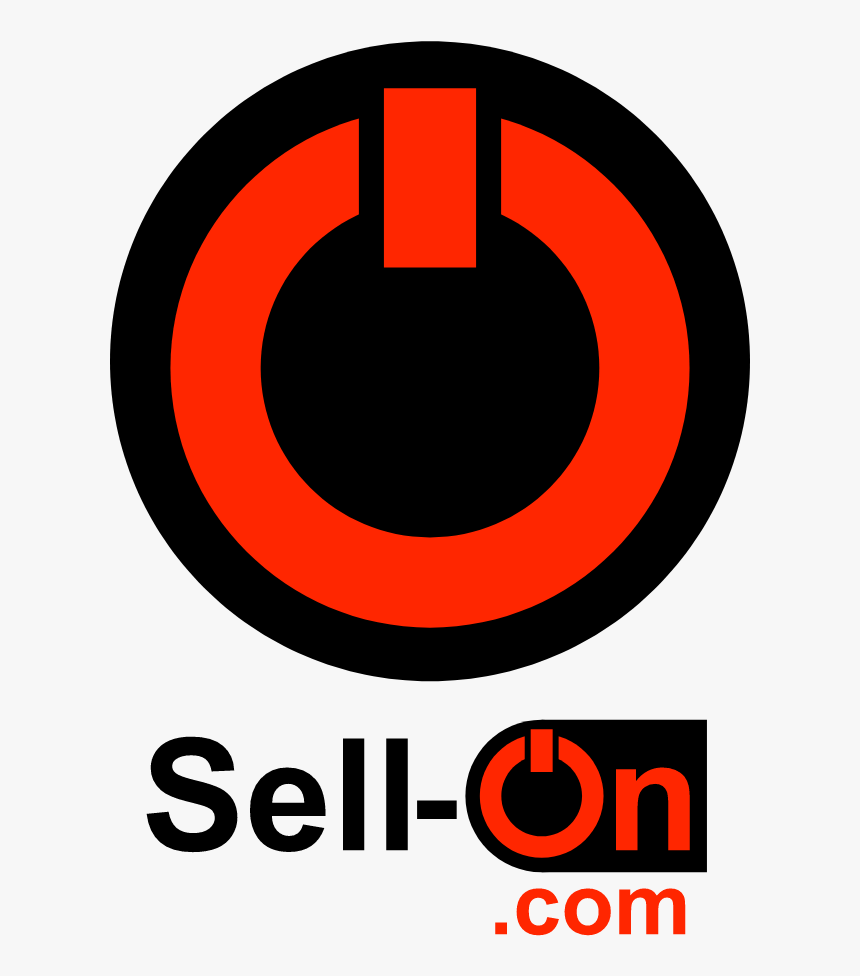 Logo Icon Sell On Black Red Black - Circle, HD Png Download, Free Download