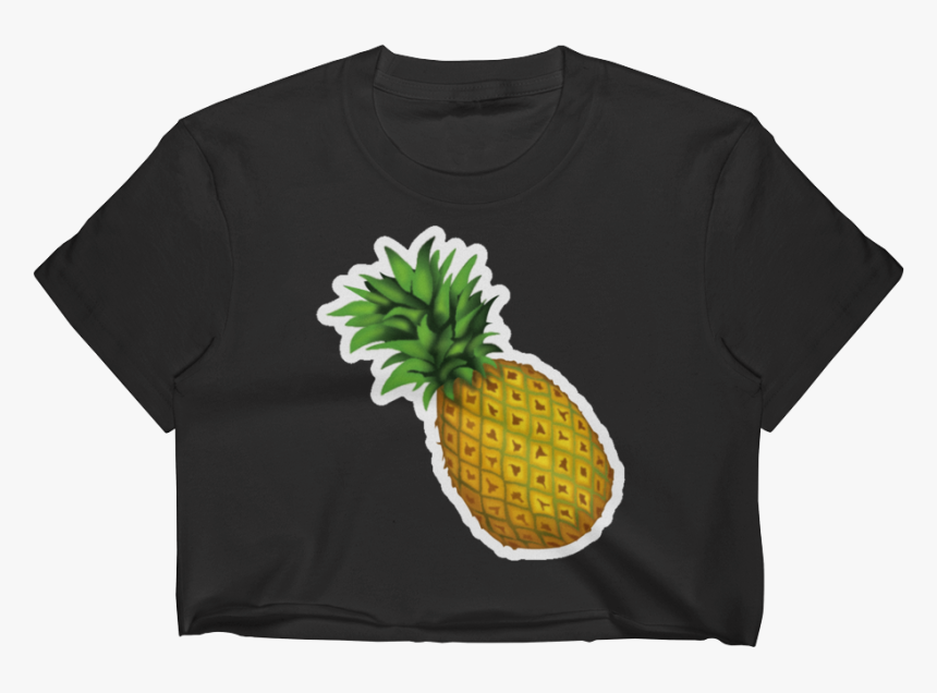 Emoji Crop Top T Shirt - Pineapple Crop Top Png, Transparent Png, Free Download