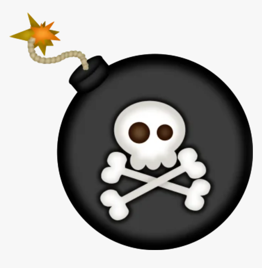 #skull #skulls #pirate #bomb #kaboom - Cartoon, HD Png Download, Free Download