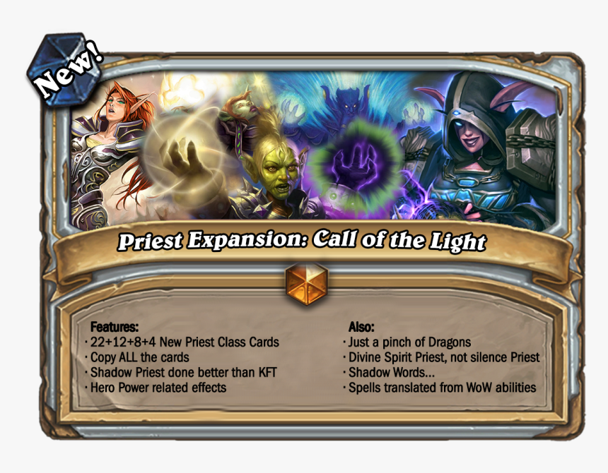 Hearthstone New Expansion Priest, HD Png Download, Free Download