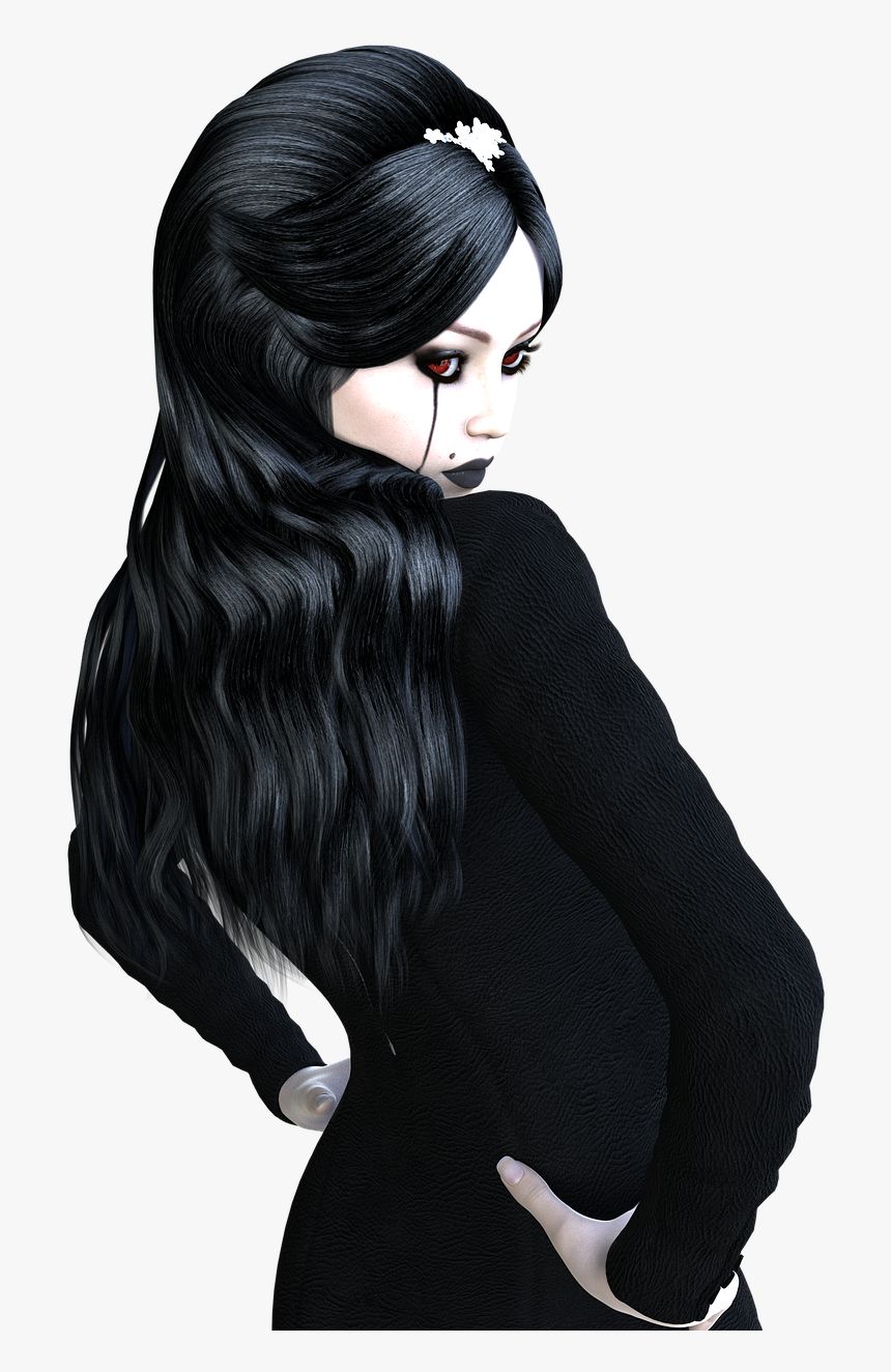 Dark Girl Png, Transparent Png, Free Download