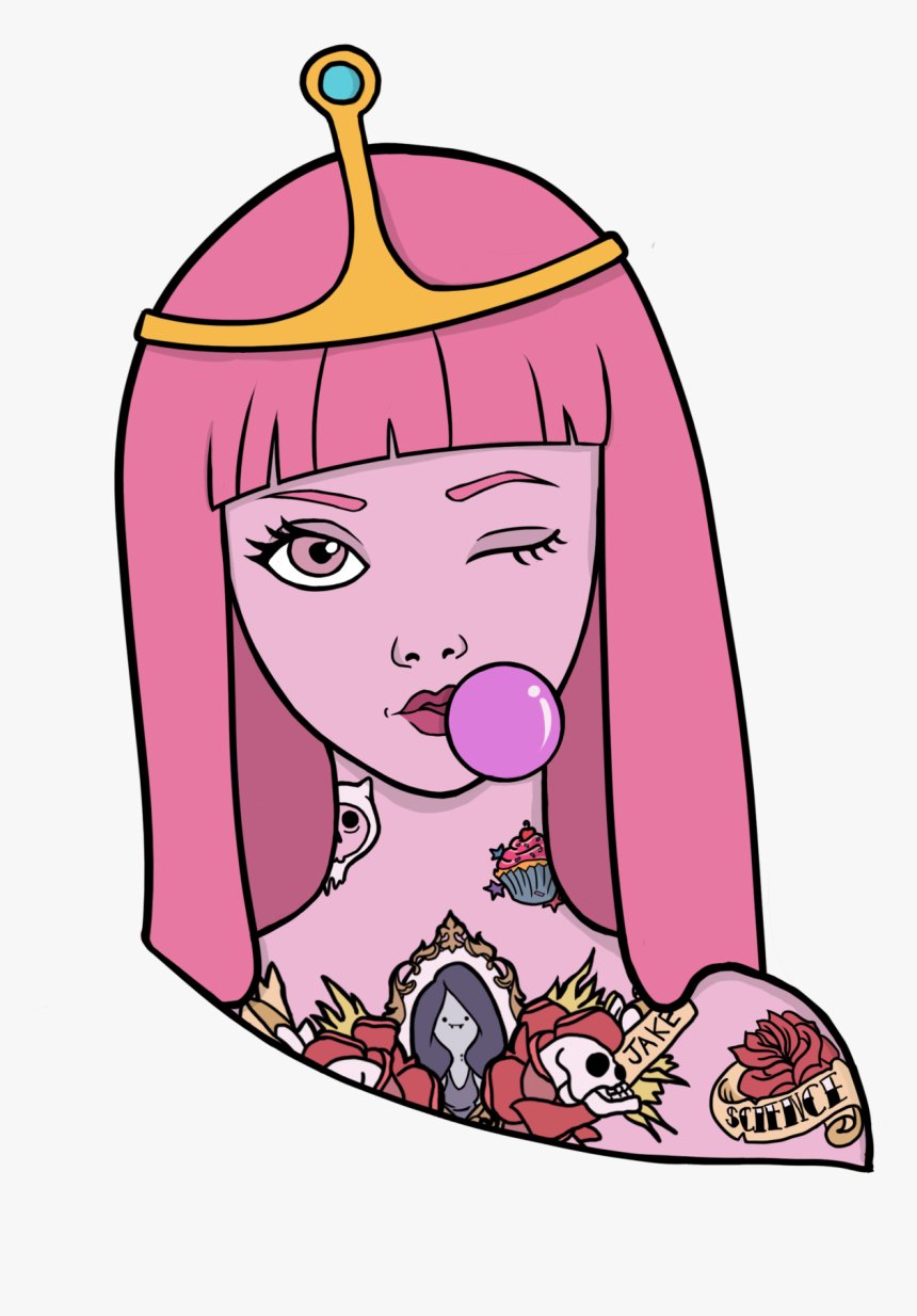 Princess Bubblegum Portrait By Guiganoide Features - Princess Bubble Gum Hd, HD Png Download, Free Download