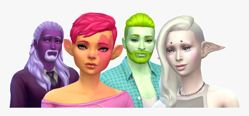 Tumblr Ooihyjplko1wnctlio2 - Sims 4 Alien Skintones, HD Png Download, Free Download