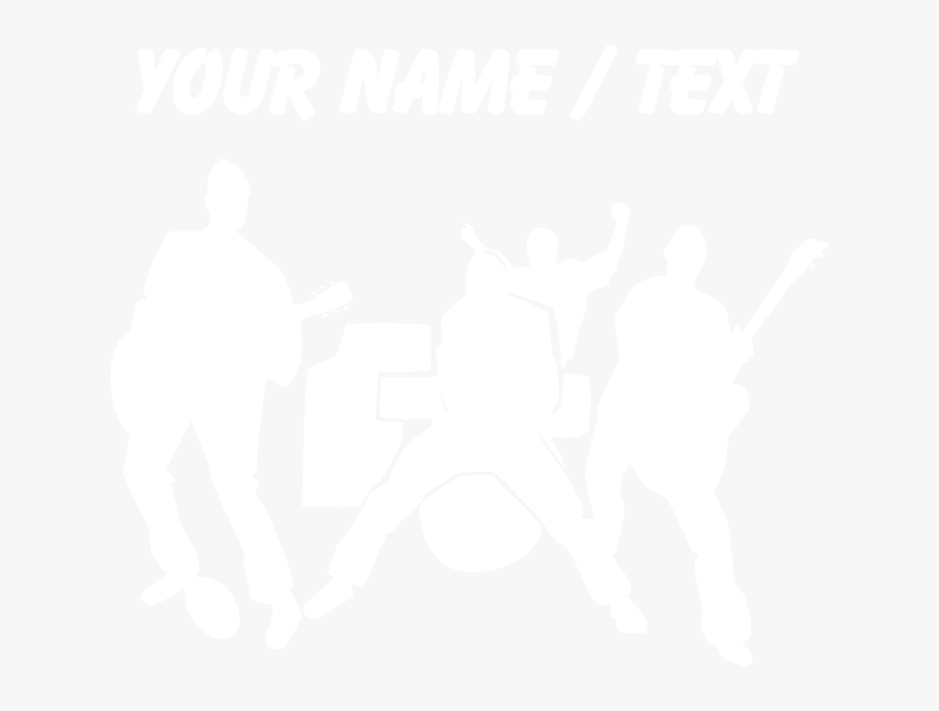 Custom Rock Band Silhouette Plus Size T-shirt - Poster, HD Png Download, Free Download