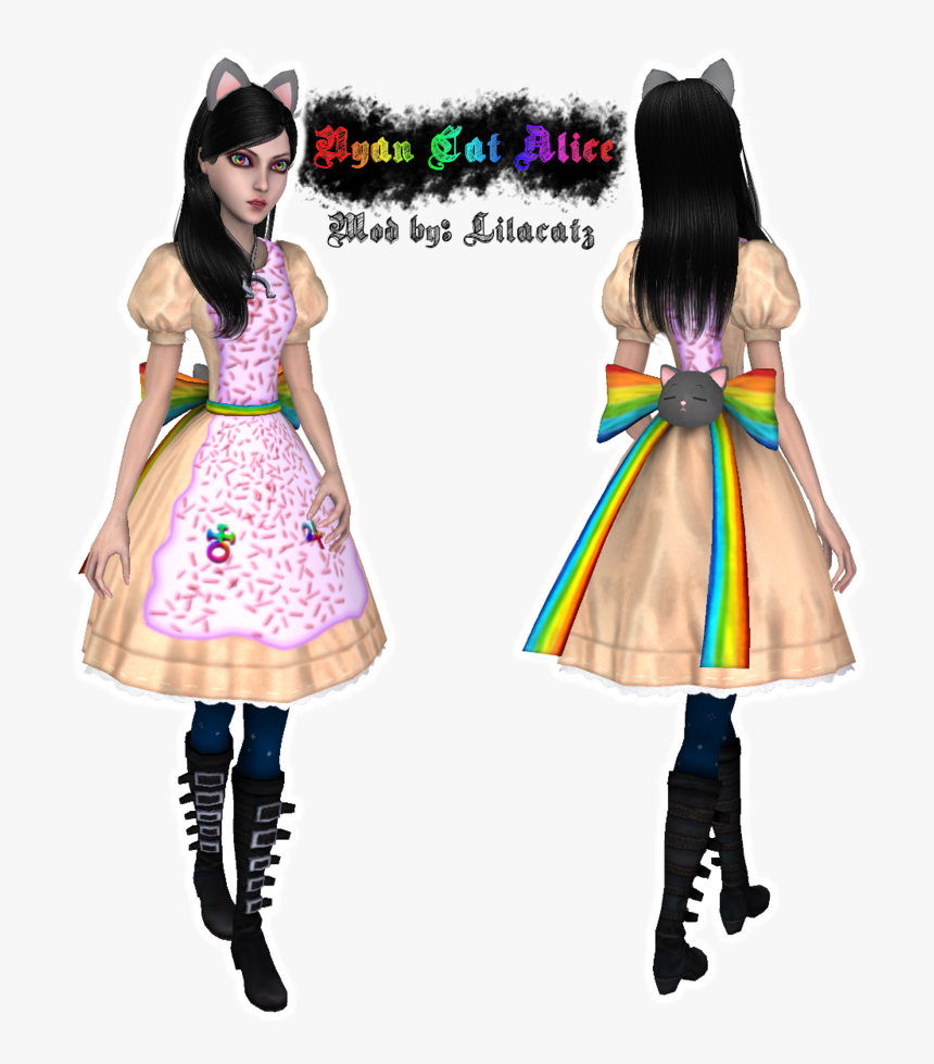 Nyan Madness Clothing Alice Cat Returns Design - Minecraft Alice Madness Returns, HD Png Download, Free Download