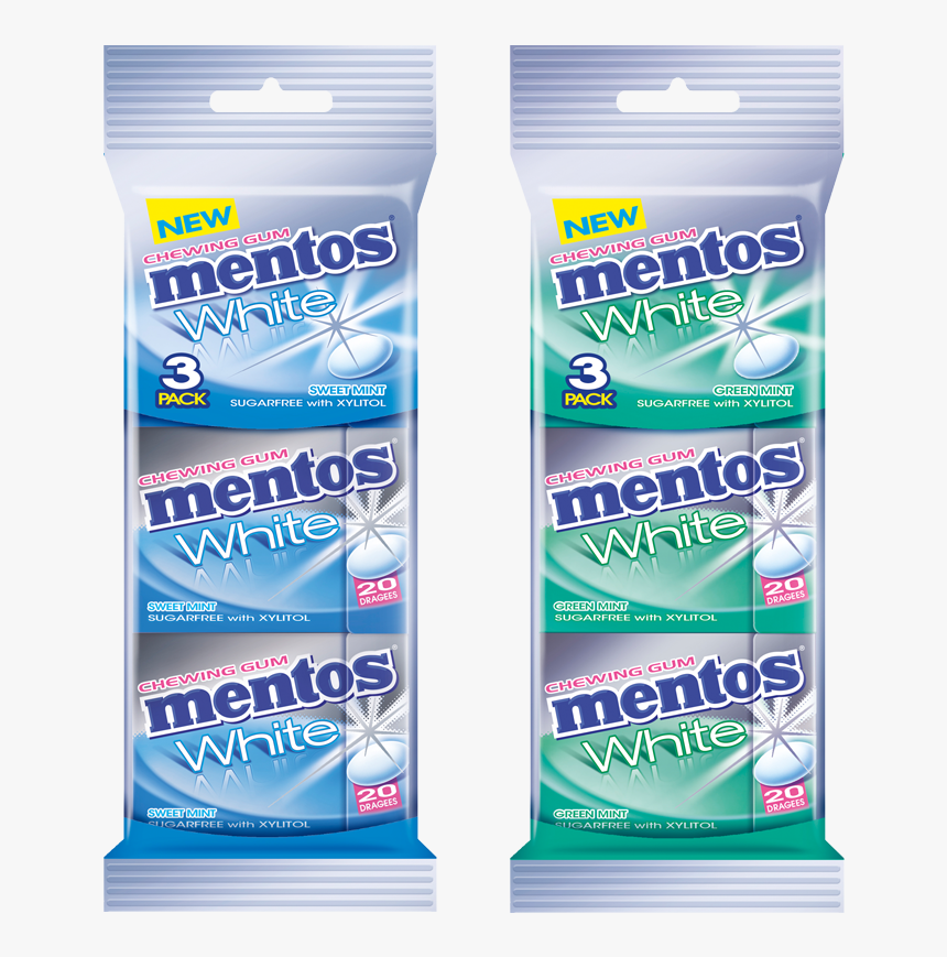 Mentos Grum Pack Sweet Mint Und Green Mint - Mentos, HD Png Download, Free Download