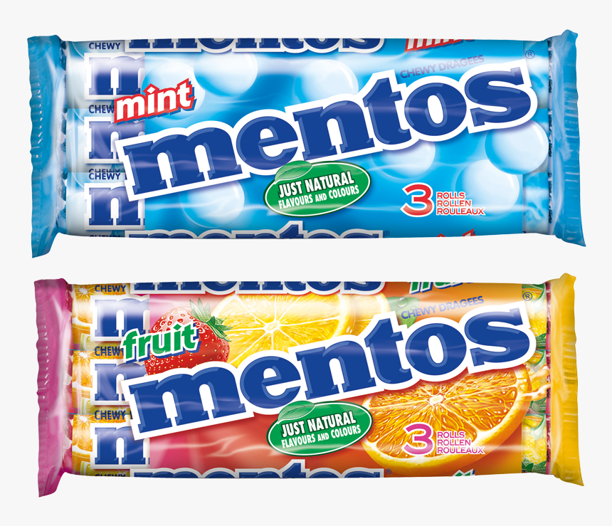 Mentos 3er Mint Und Fruit - Mentos, HD Png Download, Free Download