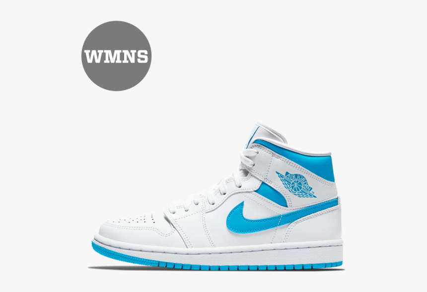 Nike Air Jordan 1 Mid Unc, HD Png Download, Free Download