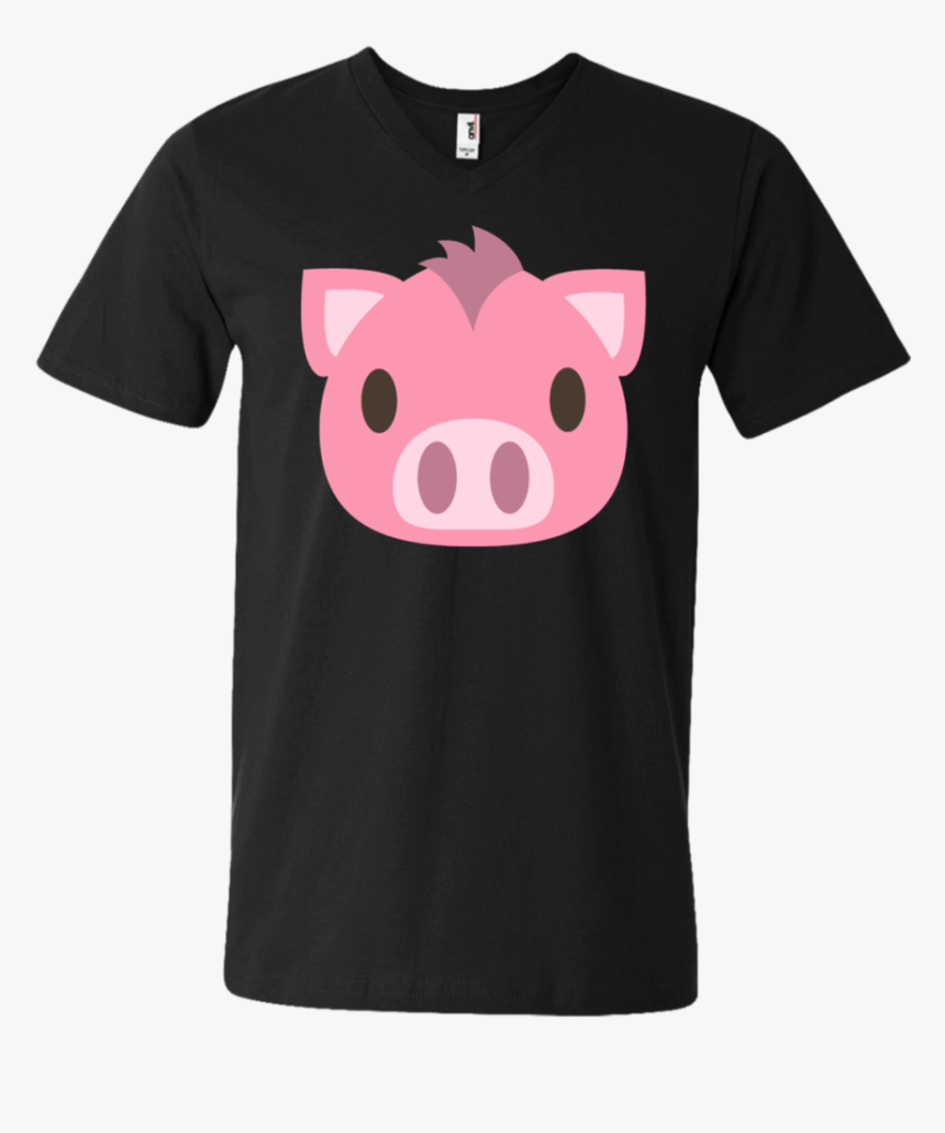 Pig Face Emoji Men"s V Neck T Shirt - Funny Nursing T Shirt, HD Png Download, Free Download