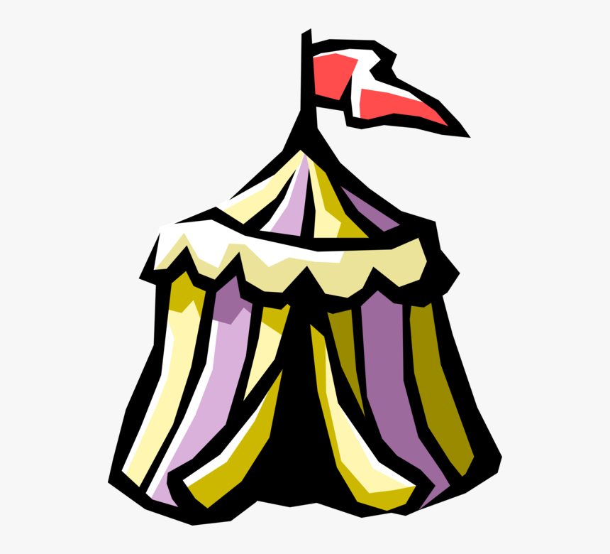 Vector Illustration Of Carnival Or Circus Tent Shelter, HD Png Download, Free Download