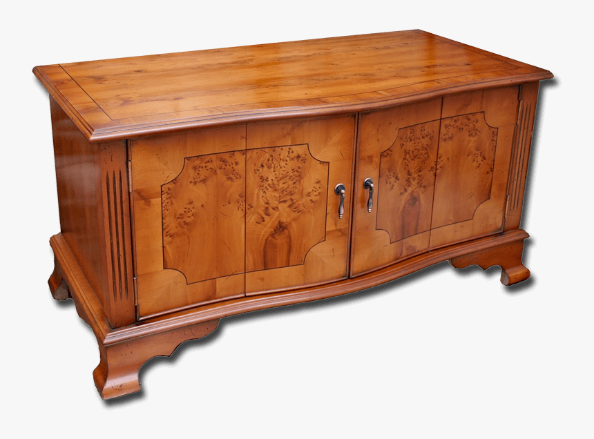 Serpentine Tv Stand On Bracket Feet - Sideboard, HD Png Download, Free Download