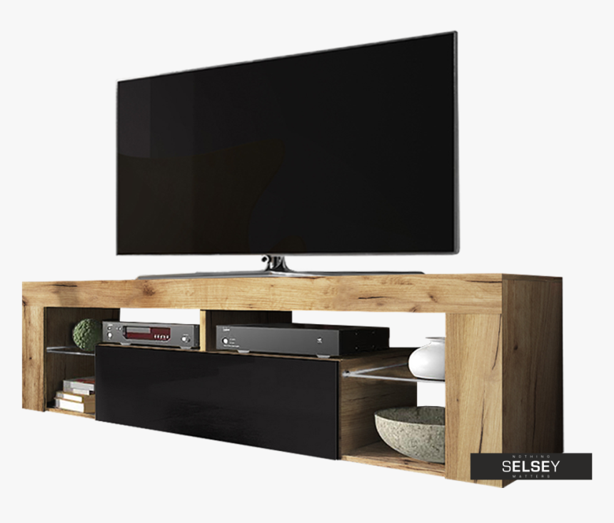 Bianko Tv Stand 140 Cm - Meuble Tv Bas Bois, HD Png Download, Free Download