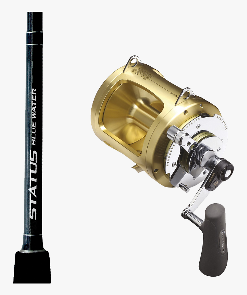 Shimano Tiagra 80w Reel & Status Bw 56 - Shimano Tiagra A Conventional  Reel, HD Png Download - kindpng