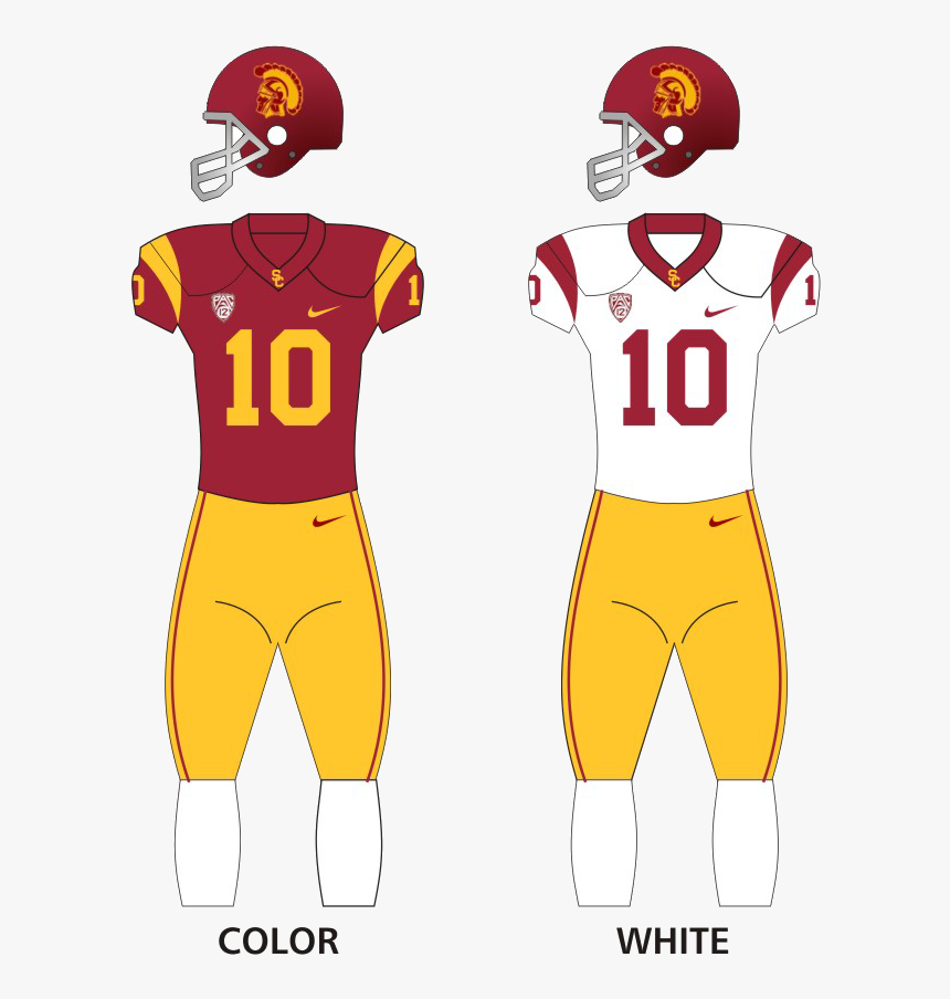 Sc Trojans Football Unif - Green Bay Packers Uniforms, HD Png Download, Free Download