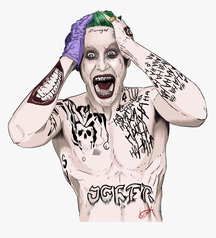 Suicide Squad Joker Png , Png Download - Jared Leto Joker Png, Transparent Png, Free Download