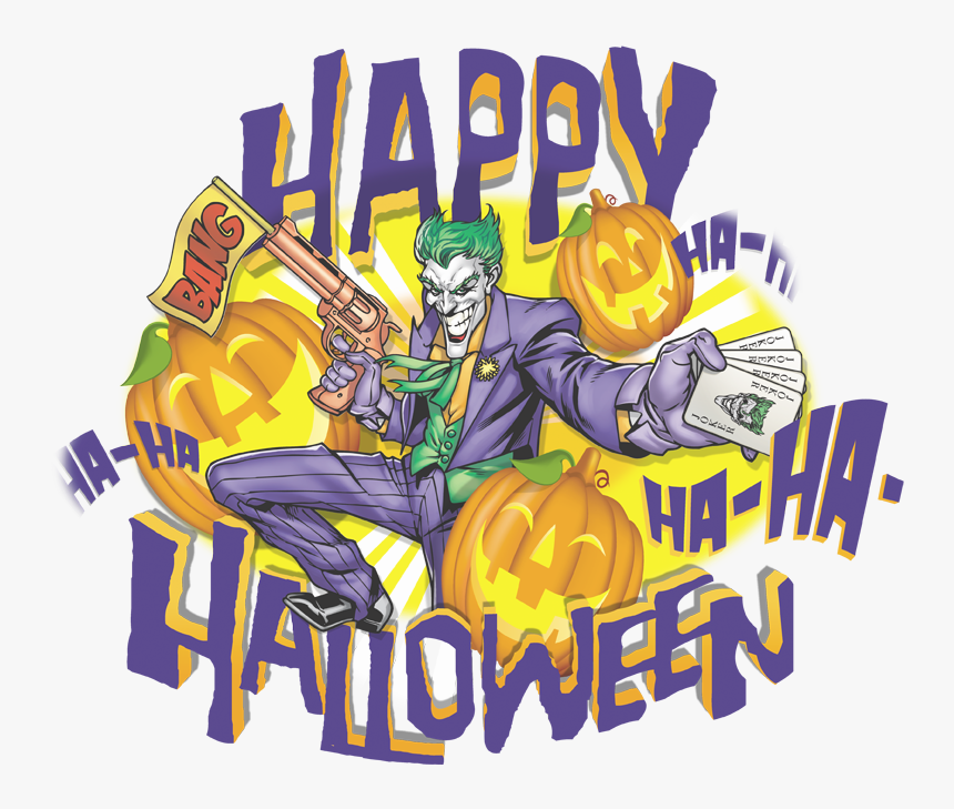Batman Ha Ha Halloween Men"s V Neck T Shirt - T-shirt, HD Png Download, Free Download