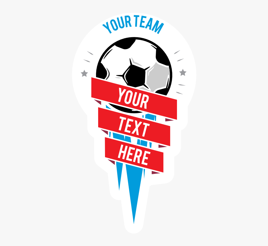 Custom Soccer Vertical Banner Sticker - Kick American Football, HD Png Download, Free Download