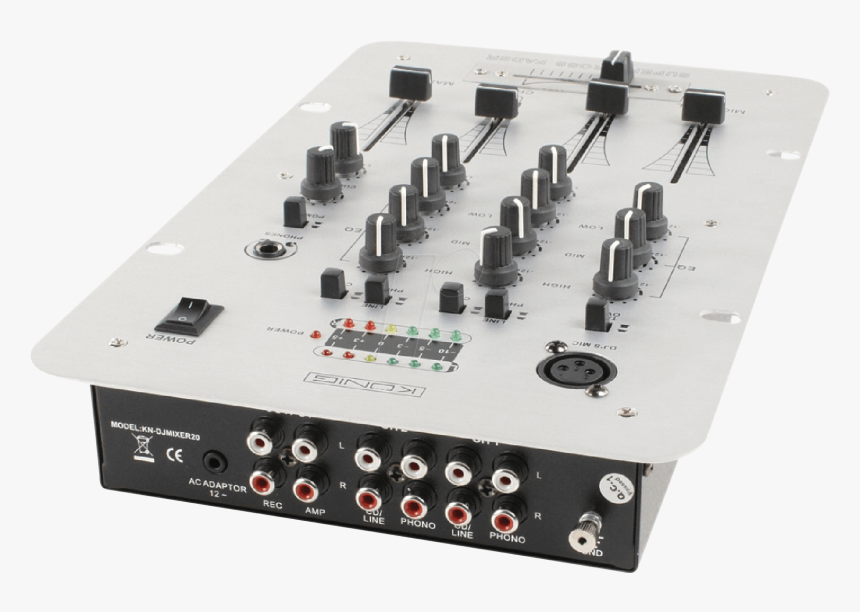 2 Channel Dj Mixer König Kn Djmixer20 - Table De Mixage Sortie Optique, HD Png Download, Free Download